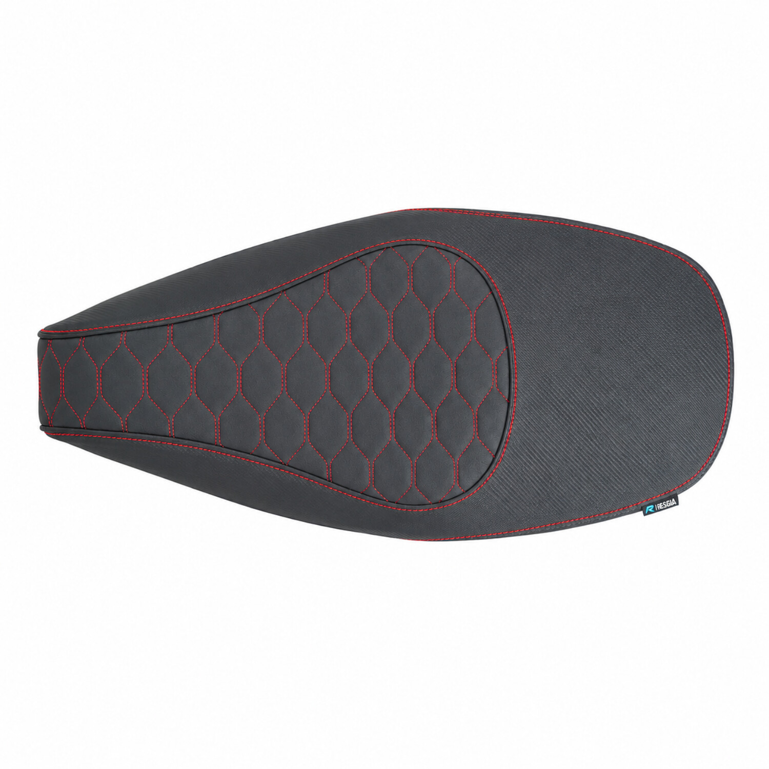 Buddydek Regia Alcantara Rs Carbon Vespa Zwart/rood Primavera, Sprint - Afbeelding 2