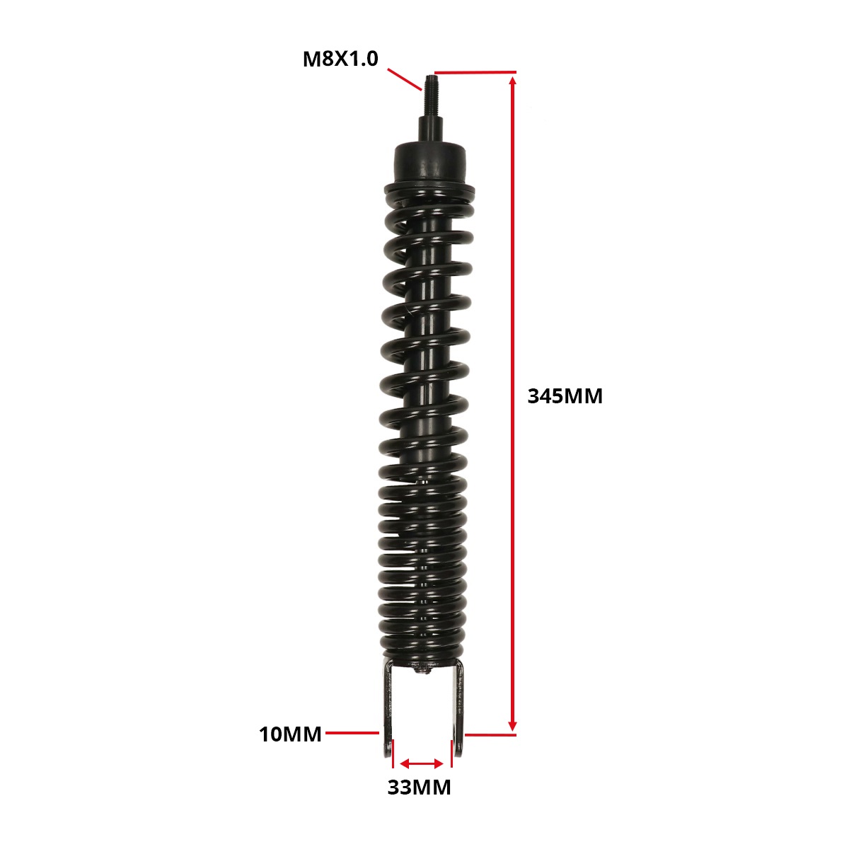 Schokbreker Piaggio Origineel 290mm Runner Poggiali, Vespa 50s, Zip2000, Lx Fl, Lxv 667967 - Afbeelding 5