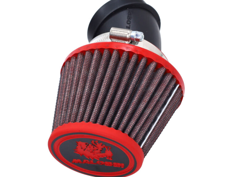 Powerfilter Malossi Euro-5 universeel E18 55/60 magneti marelli rood/zwart Dragster 125/200/300 0420126