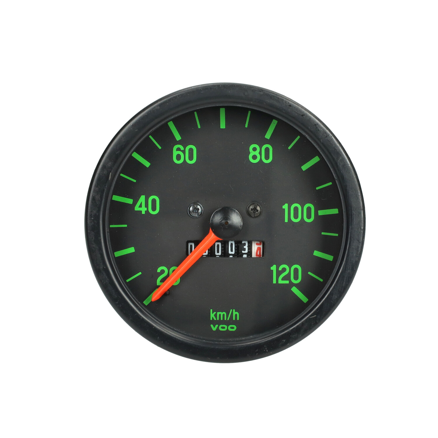 Km Tellerklok 120km/u Zwart/groen Kreidler - Afbeelding 3