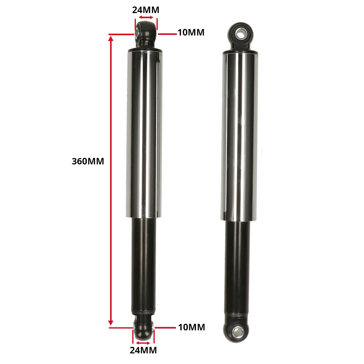 Schokbrekerset Dicht Vanaf 1968 360mm Kreidler - Afbeelding 5