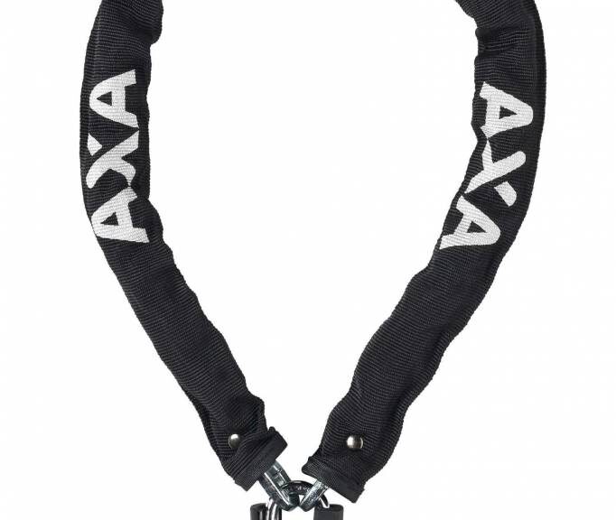 Kettingslot Axa Clinch+ 85/6 met polyester hoes - zwart