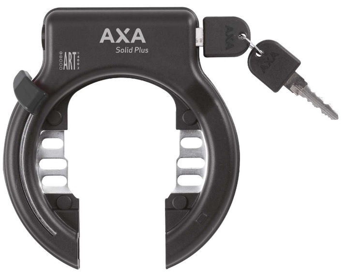 Ringslot Axa Solid Plus ART2 met insteekkabel Newton PL150 - zwart (op kaart)