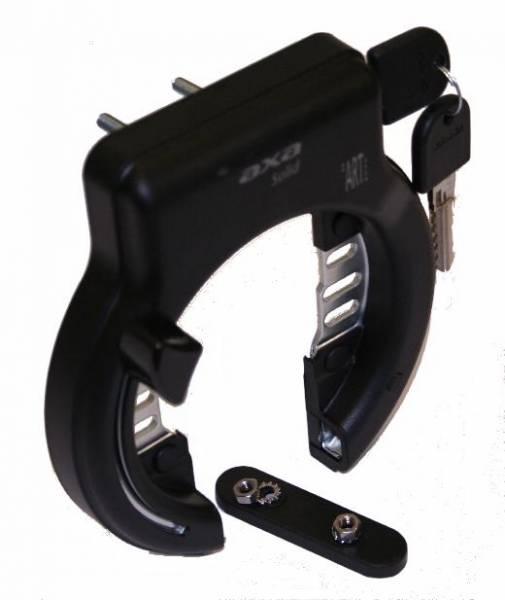 Ringslot Axa Solid Topbout - zwart (werkplaatsverpakking) - Afbeelding 2
