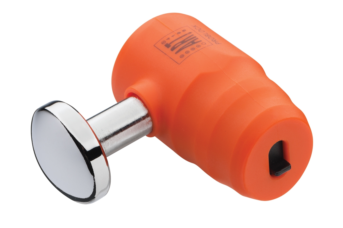 Schijfremslot Axa Pro Block ø16mm - oranje (op kaart) - Afbeelding 5