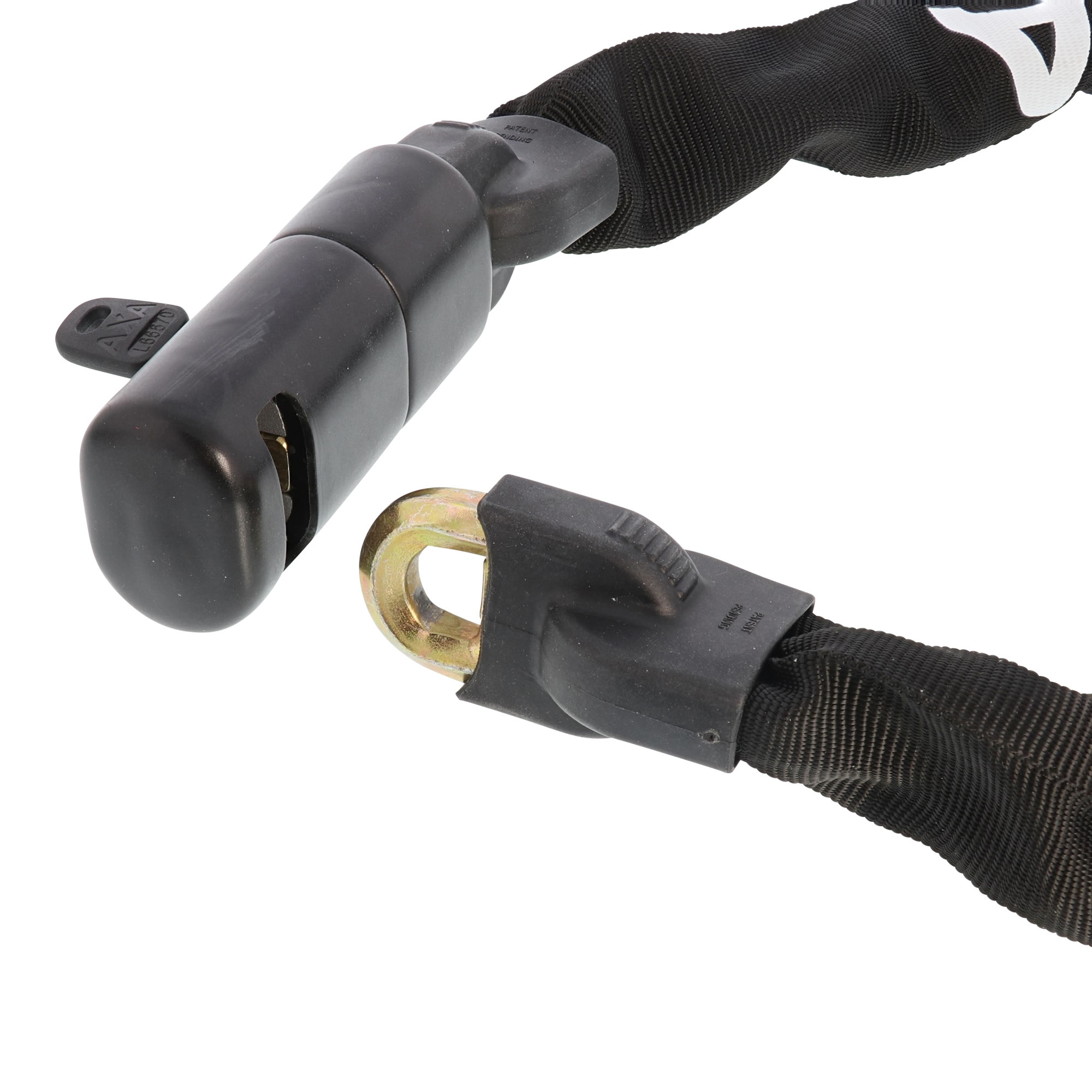 Kettingslot Axa Linq Pro 100/10 met polyester hoes - zwart - Afbeelding 3