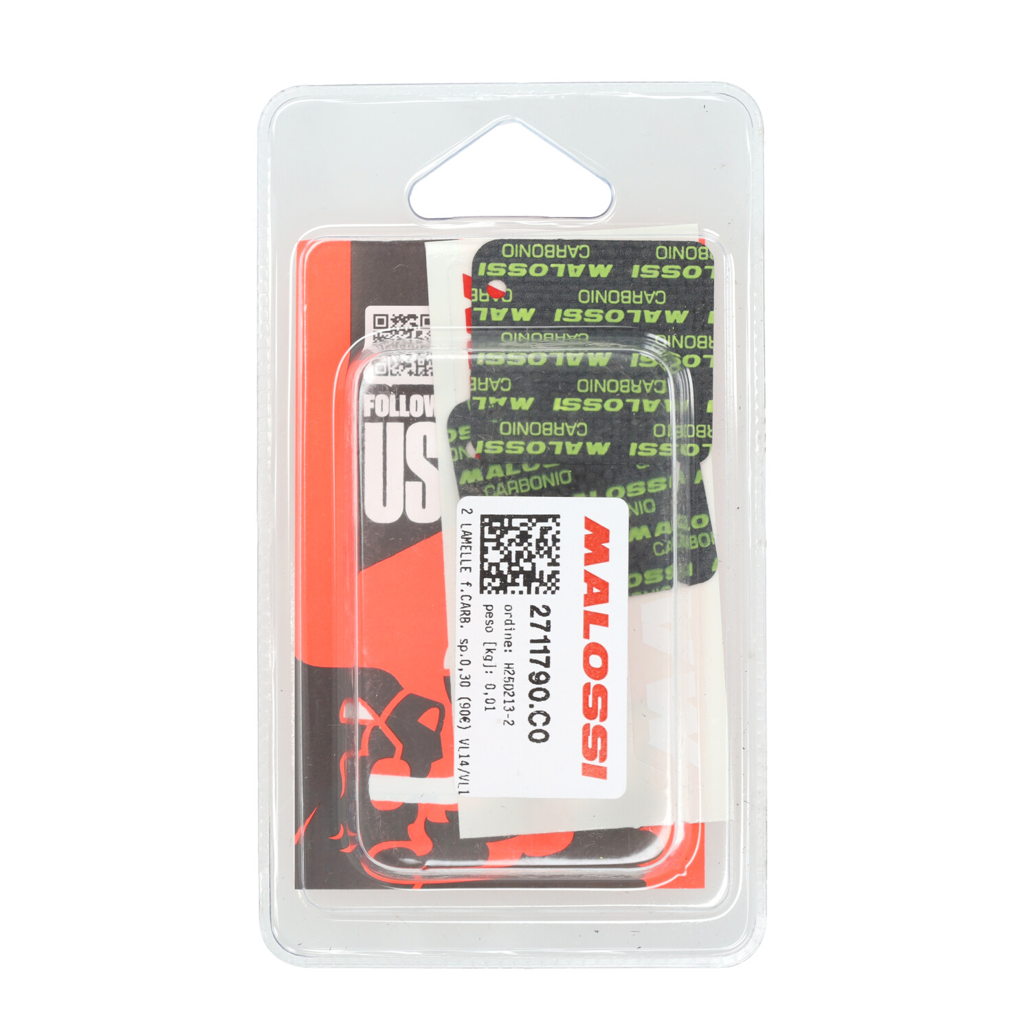Membraanplaatset Malossi Mhr Vl16 Carbon Gilera Runner, Minarelli Hor, Skipper 125/150, Sco Piaggio 2t 2711790.c0 - Afbeelding 2
