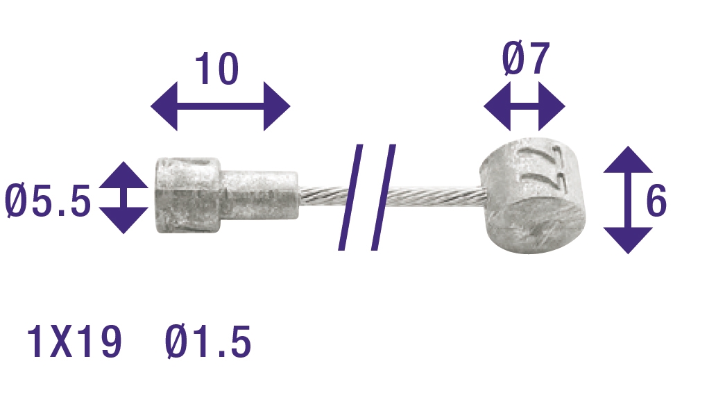 5mm V-nippel en T-nippel (op kaart)