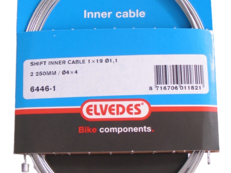 Schakel binnenkabel Elvedes 2250mm verzinkt ø1,1mm Shimano / Sram N-nippel (op kaart)