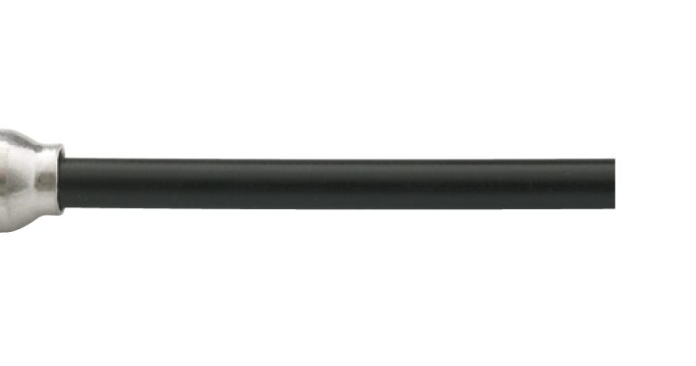 Remkabelset achter Elvedes 1700mm / 2250mm verzinkt 2 nippels - zwart (op kaart)