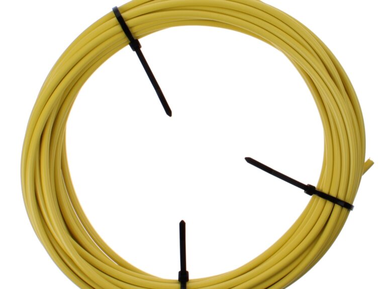 Rem buitenkabel Elvedes met teflon voering ø5,0mm / 30 meter - geel (in een doos)