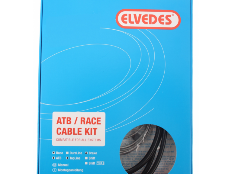Rem kabelkit Elvedes ATB / Race compleet - zwart (in doosje)