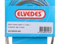 Schakel binnenkabel Elvedes 4000mm RVS ø1,1mm Shimano / SRAM N-nippel (op kaart) - Zilver