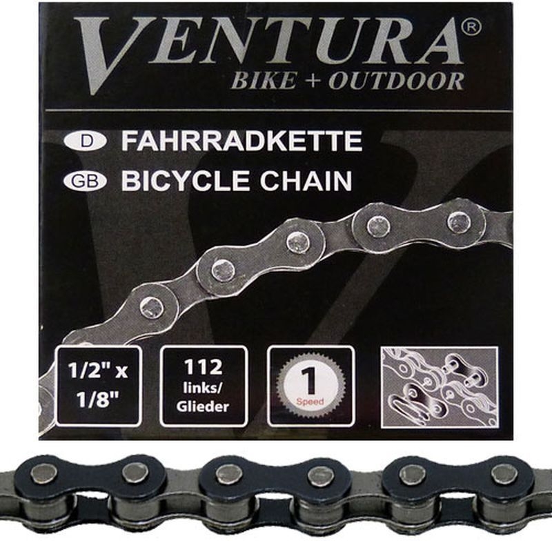 Ketting single speed / naafversnelling 1/2 x 1/8" - 112 links - Afbeelding 2