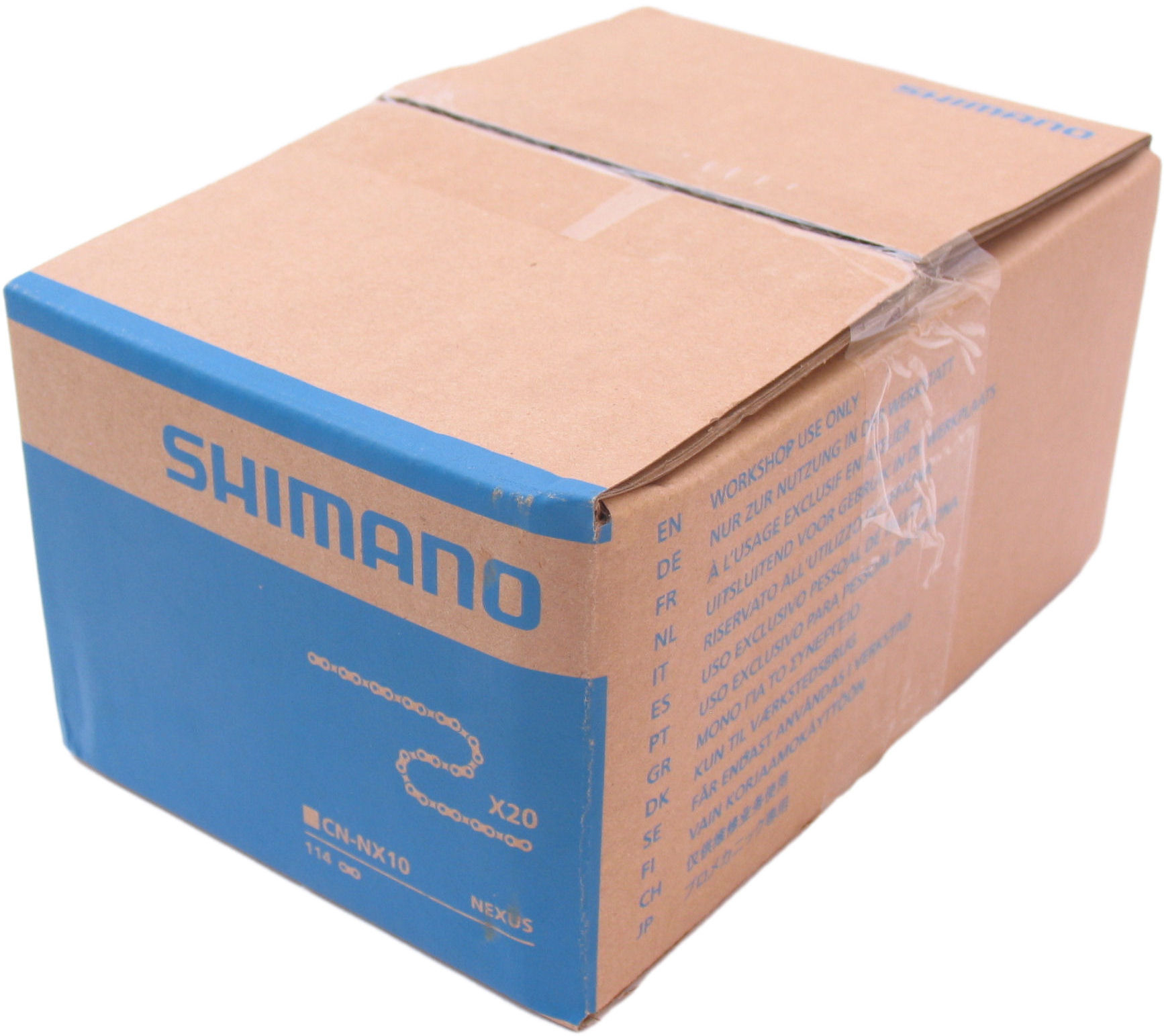 Ketting Shimano Nexus NX10 1/2" x 1/8" 114 schakels - anti roest (werkplaatsverpakking á 20 stuks) - Afbeelding 2