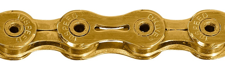 Ketting 10 speed Sunrace CNRZ1Z - 116 schakels - TiN-Gold