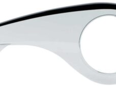 Kettingscherm Axa Scope 2 voor 46-48 tands tandwielen - lichtgrijs met zwarte rand (winkelverpakking)