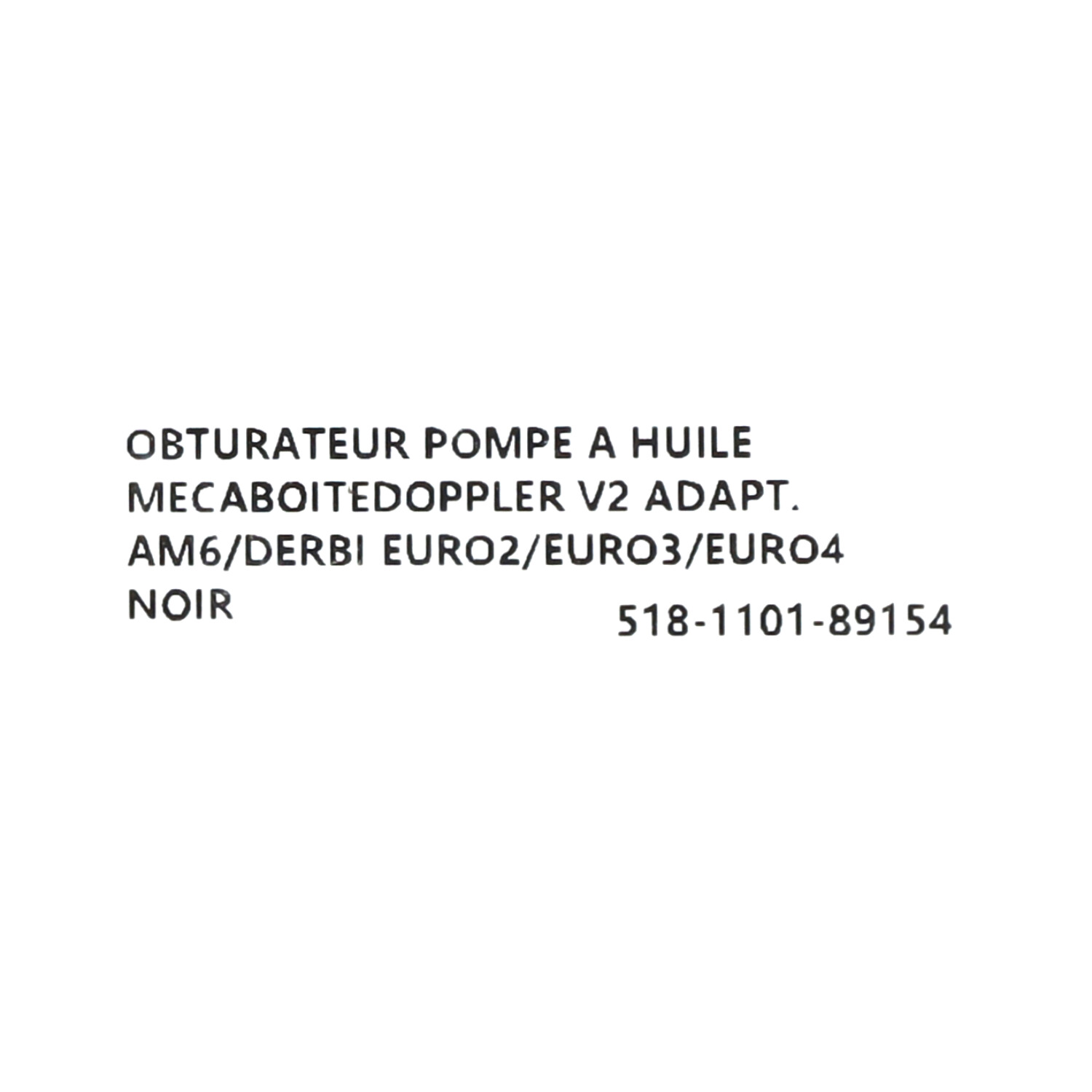 Afdekplaat Doppler Oliepomp V2 Zwart Derbi Senda, Minarelli Am6 - Afbeelding 3
