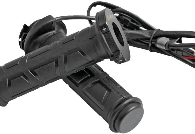 Handvatset Lampa + Verwarming 12v Regelbaar 22mm Motor, Quad, Scooter 90536
