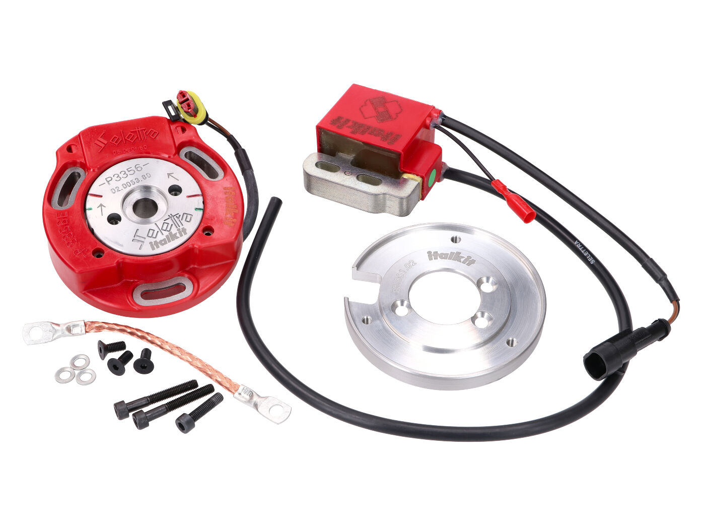 Ontsteking Italkit Electrisch + Binnenrotor Selettra Sco Piaggio 2t Ee.001.02 - Afbeelding 2