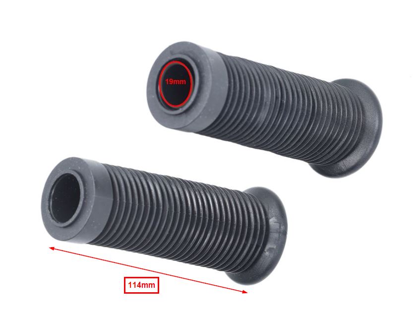 Voetsteunrubberset Rond (made In Eu) Zwart A3, Tomos A52, Tomos A55, Flexer, Tomos A35 - Afbeelding 3