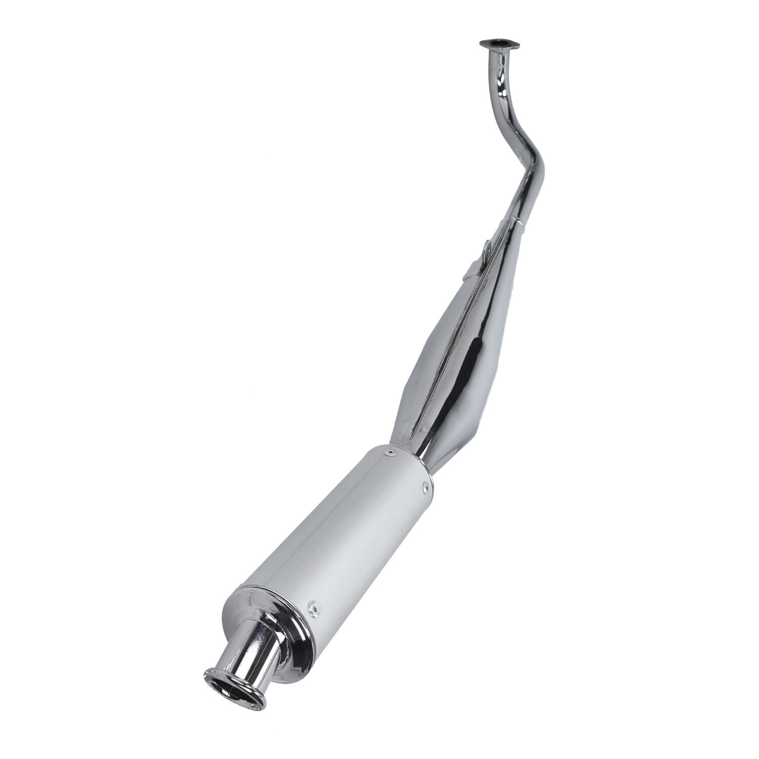 Uitlaat Bullet Expansie 28mm Chroom/alu A3, Tomos A35 - Afbeelding 3