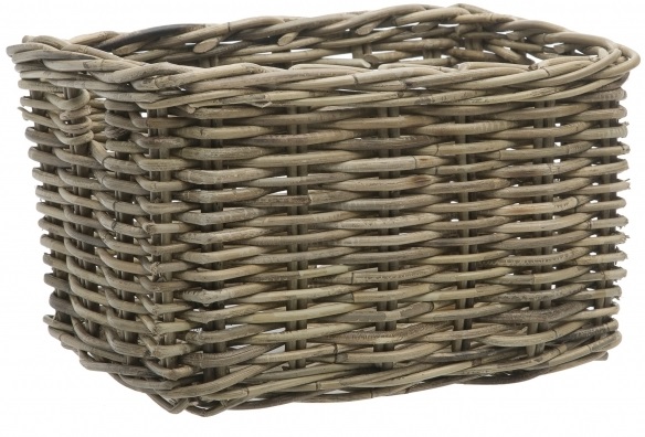 Rotan fietsmand New Looxs Brisbane Large 39 liter 46 x 33 x 26 cm - grijs