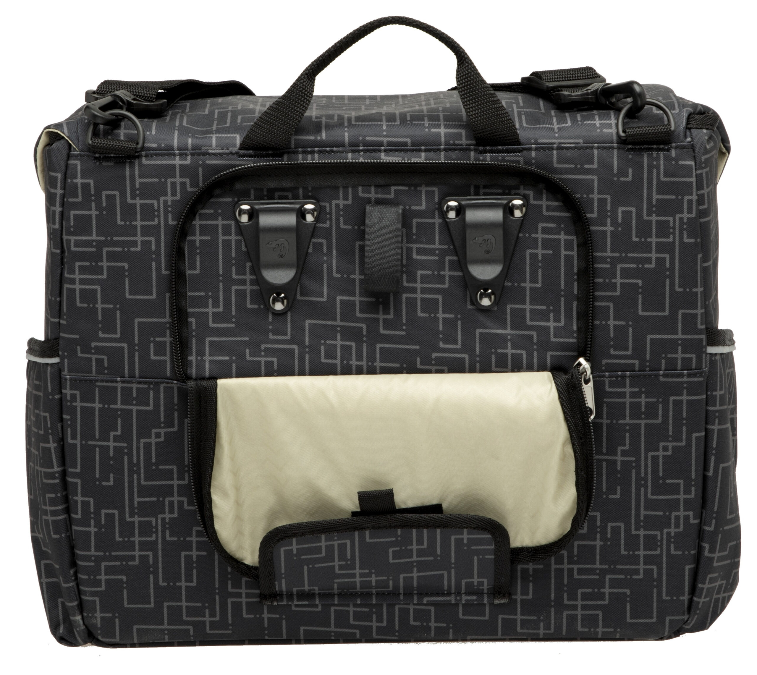 Enkele fietstas New Looxs Mondi Joy Single 18,5 liter 36 x 16 x 32 cm - ivy black - Afbeelding 4