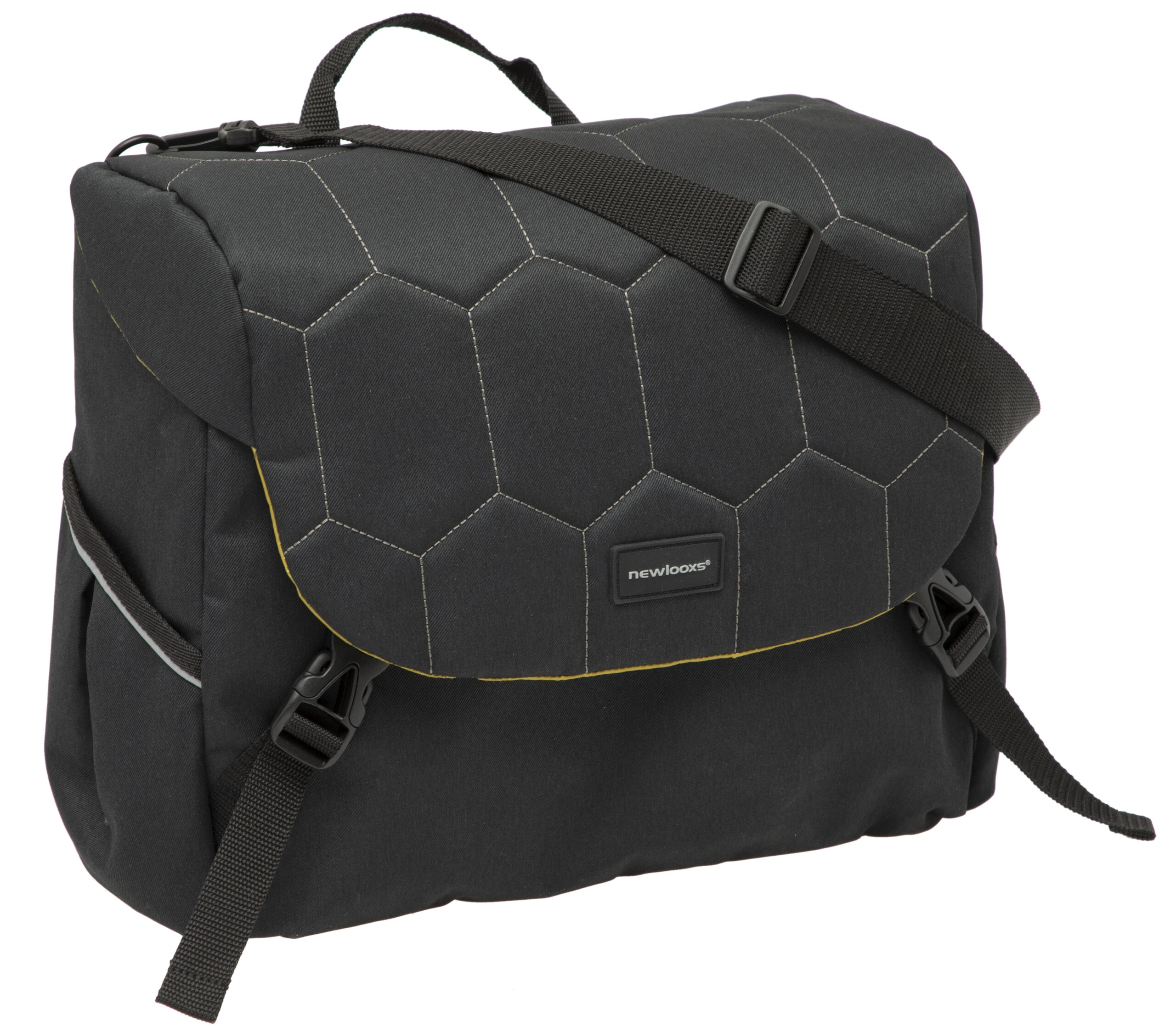 Enkele fietstas New Looxs Mondi Joy Single 18,5 liter 36 x 16 x 32 cm - quilted black - Afbeelding 3