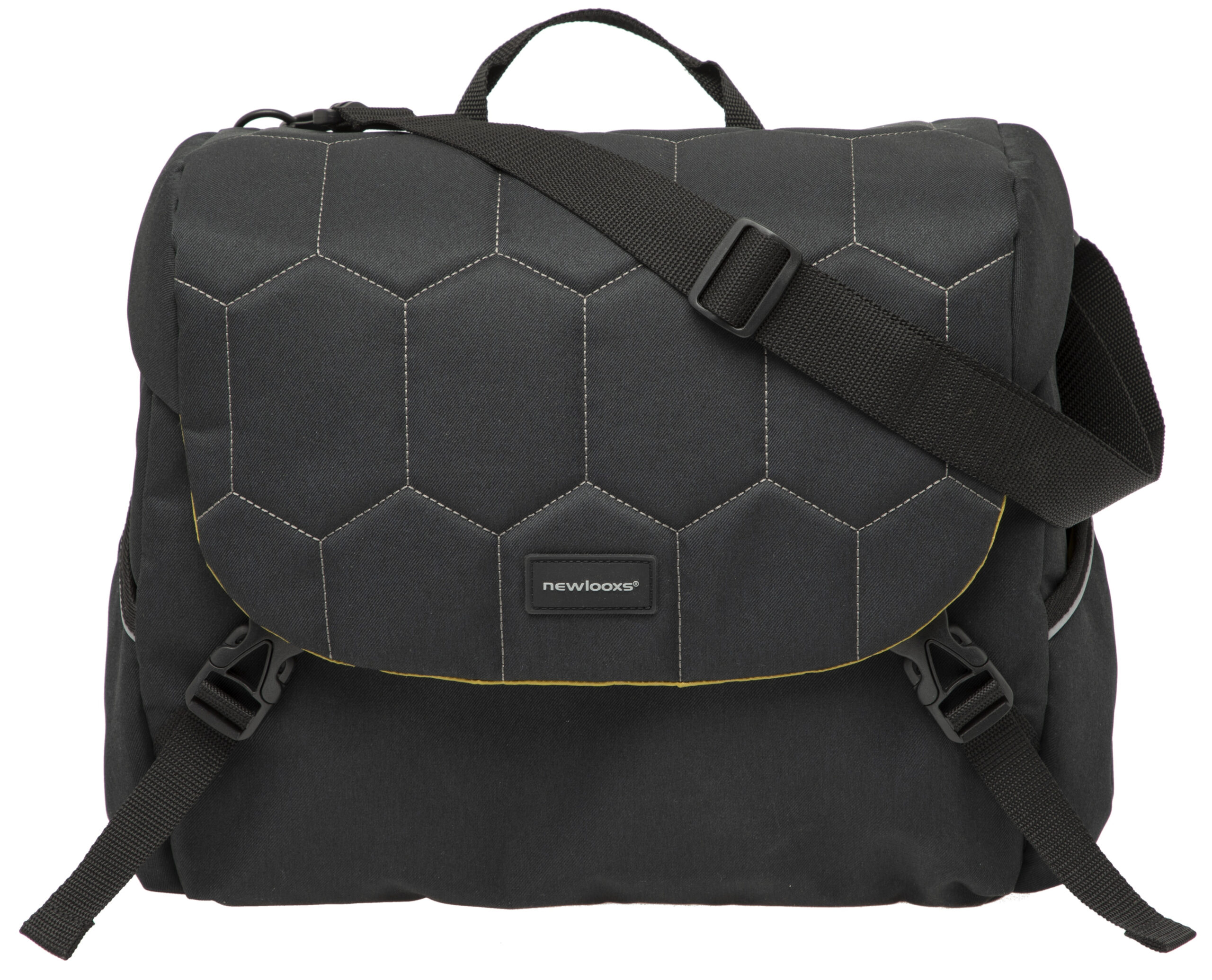 Enkele fietstas New Looxs Mondi Joy Single 18,5 liter 36 x 16 x 32 cm - quilted black - Afbeelding 4