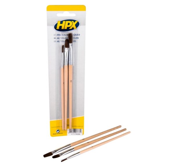 Autolakpenselen HPX (set á 3 stuks)