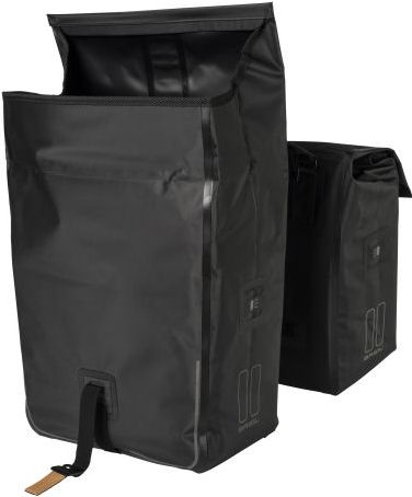Dubbele fietstas Basil Urban Dry 50 liter 36 x 17 x 42 cm - mat zwart - Afbeelding 2