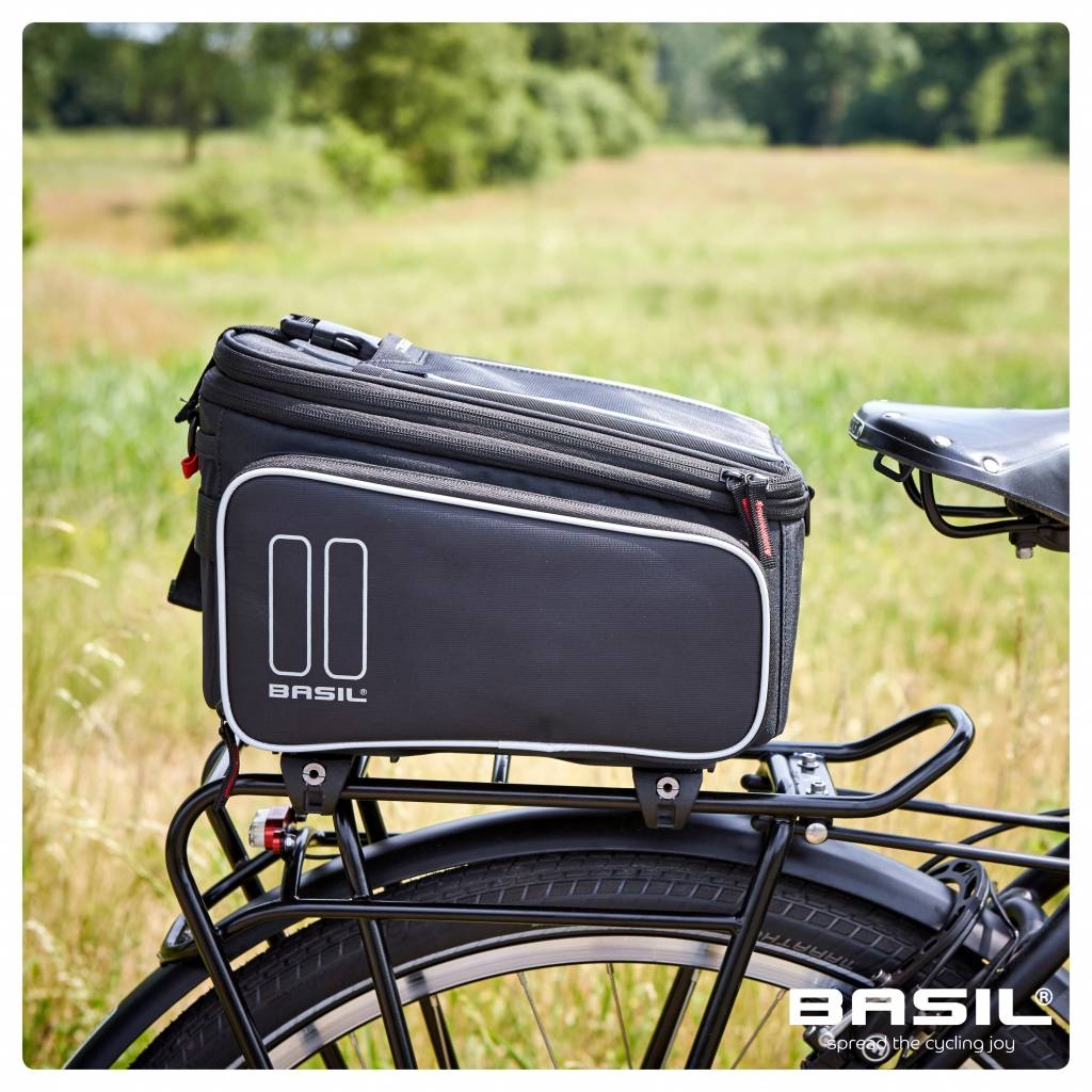 Bagagedragertas Basil Sport Design Trunkbag 7-15 liter 36 x 26 x 18 cm - zwart - Afbeelding 5