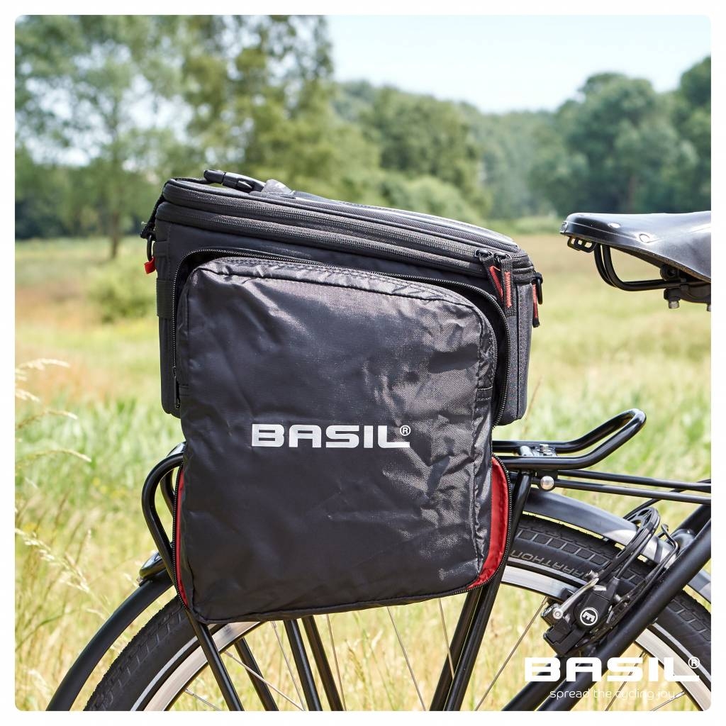 Bagagedragertas Basil Sport Design Trunkbag 7-15 liter 36 x 26 x 18 cm - zwart - Afbeelding 6