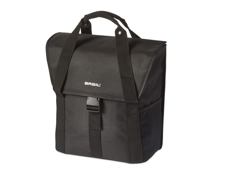 Fietstas Basil Go-Single 18 liter 33 x 17 x 41 cm - zwart