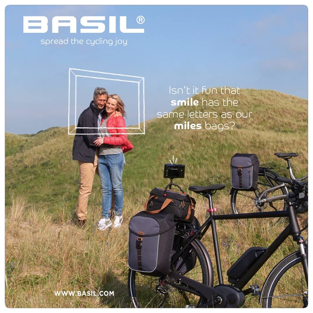 Dubbele fietstas Basil Miles Double Bag 34 liter 34 x 19 x 43 cm - zwart/grijs - Afbeelding 5
