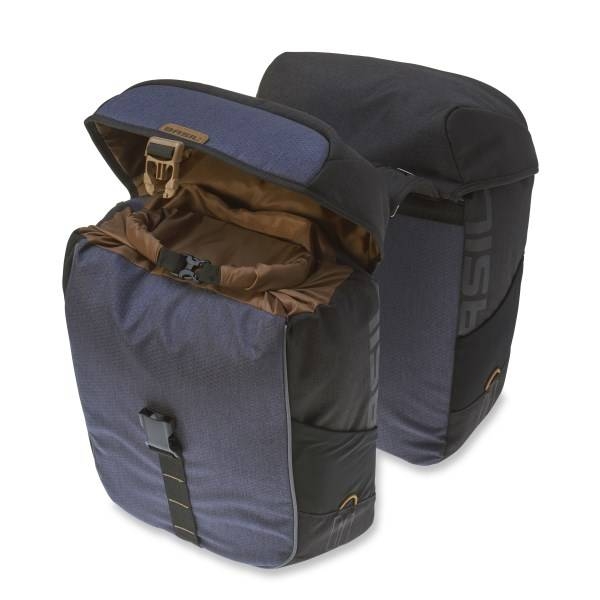 Dubbele fietstas Basil Miles Double Bag 34 liter 34 x 19 x 43 cm - zwart/grijs - Afbeelding 3