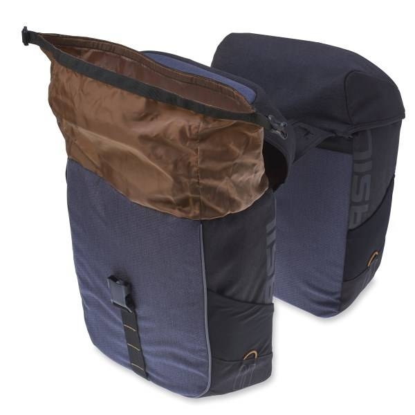 Dubbele fietstas Basil Miles Double Bag 34 liter 34 x 19 x 43 cm - zwart/grijs - Afbeelding 2