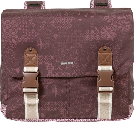 Dubbele fietstas Basil Boheme Carry All 35 liter 35 x 15 x 37 cm - rood - Afbeelding 5