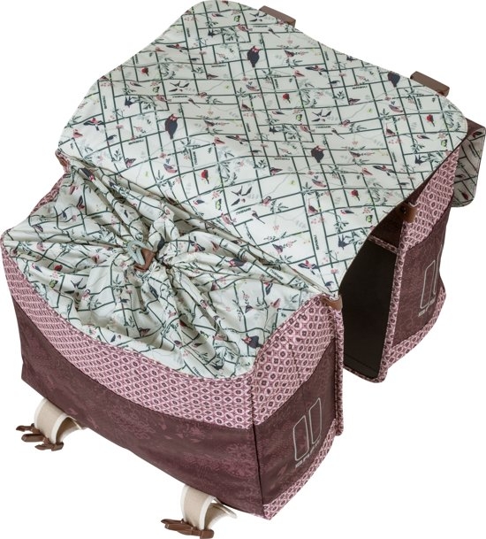 Dubbele fietstas Basil Boheme Carry All 35 liter 35 x 15 x 37 cm - rood - Afbeelding 4