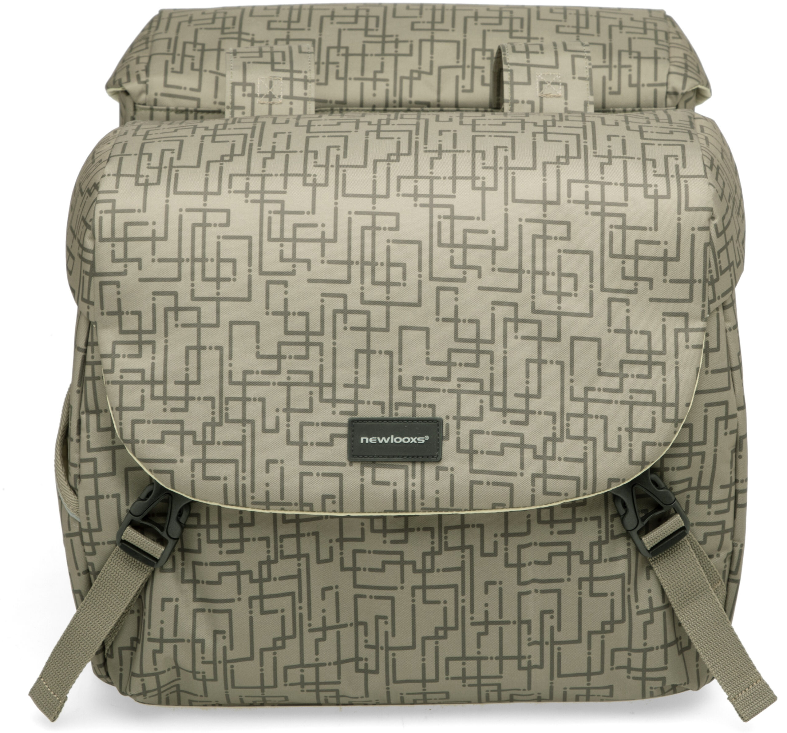 Dubbele fietstas New Looxs Mondi Joy Double RT 38 liter 37 x 16 x 32 cm (2x) - ivy walnut - Afbeelding 4