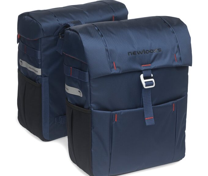 Dubbele fietstas New Looxs Vigo Double 37 liter 31 x 40 x 15 cm (2x) - blauw