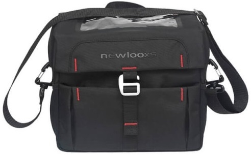 Stuurtas New Looxs Vigo Handbar Bag Klickfix 8,5 liter 26 x 22 x 15 cm - zwart - Afbeelding 2