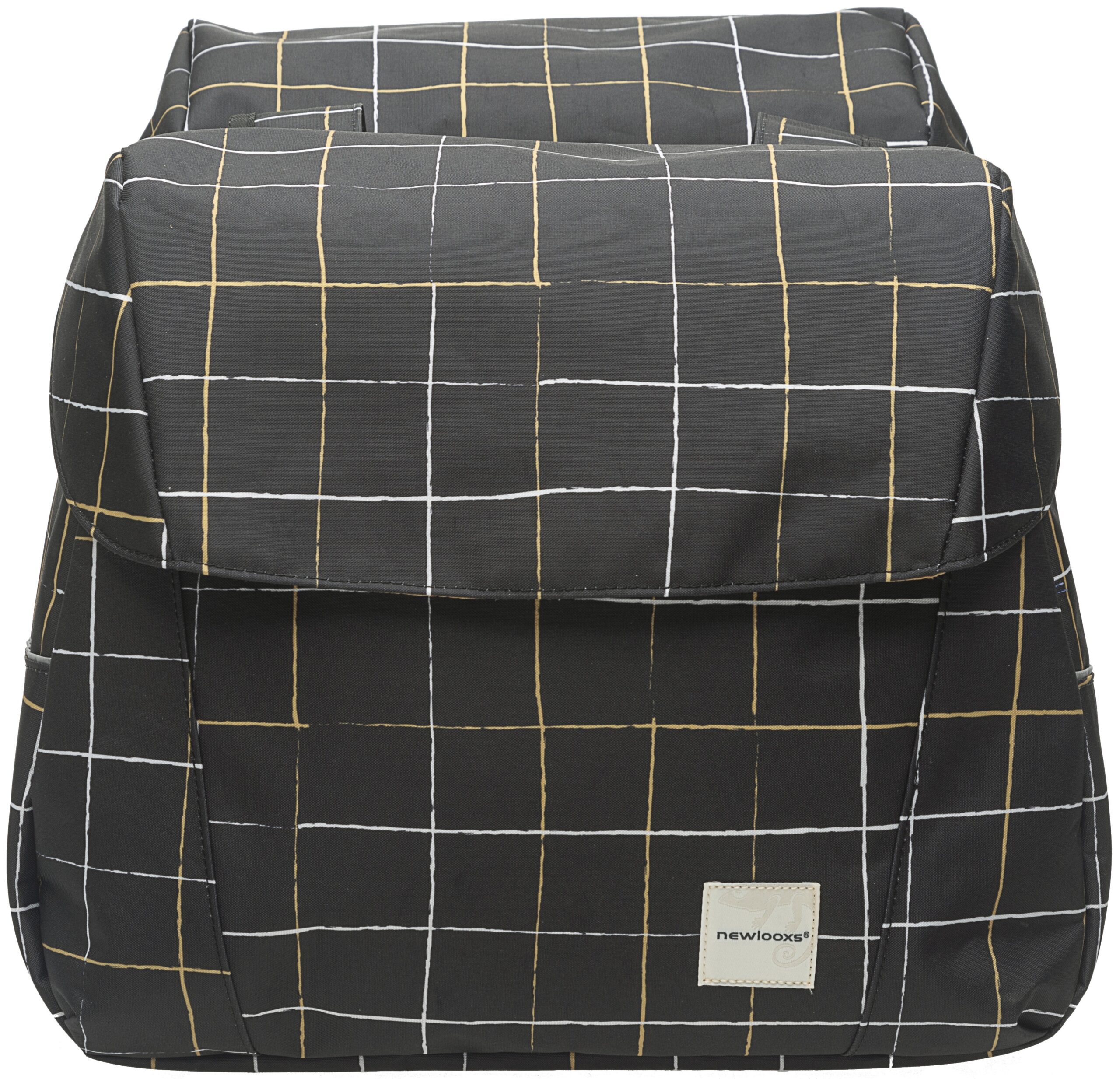 Dubbele fietstas New Looxs Joli Check 37 liter 38 x 30 x 18 cm (2x) - black - Afbeelding 9