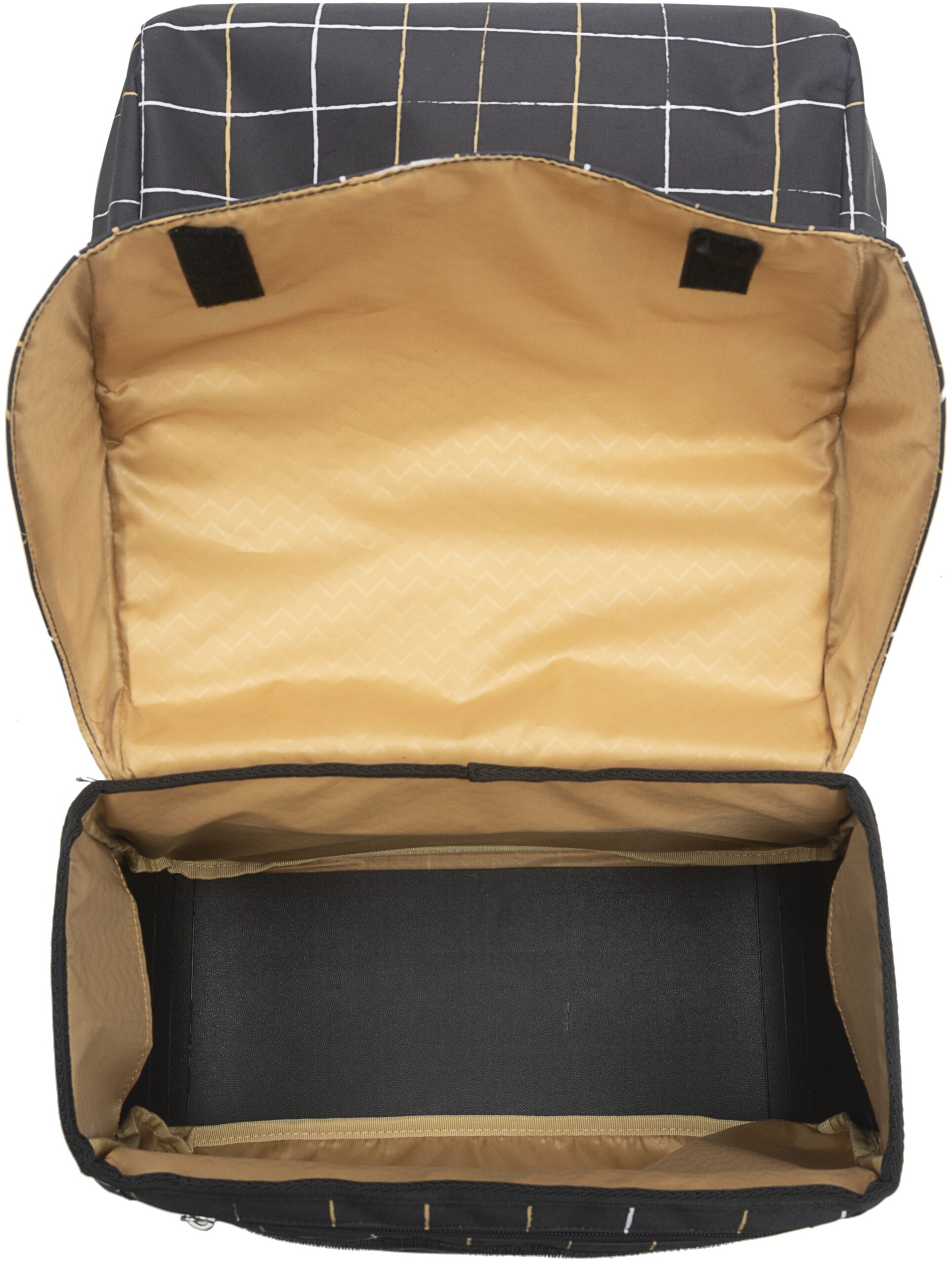 Dubbele fietstas New Looxs Joli Check 37 liter 38 x 30 x 18 cm (2x) - black