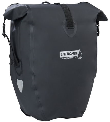 Büchel Bicycle Bag 100% Waterproof 25,4 Liters - Black