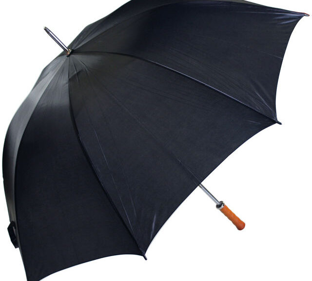Opvouwbare paraplu groot ø125cm - Zwart