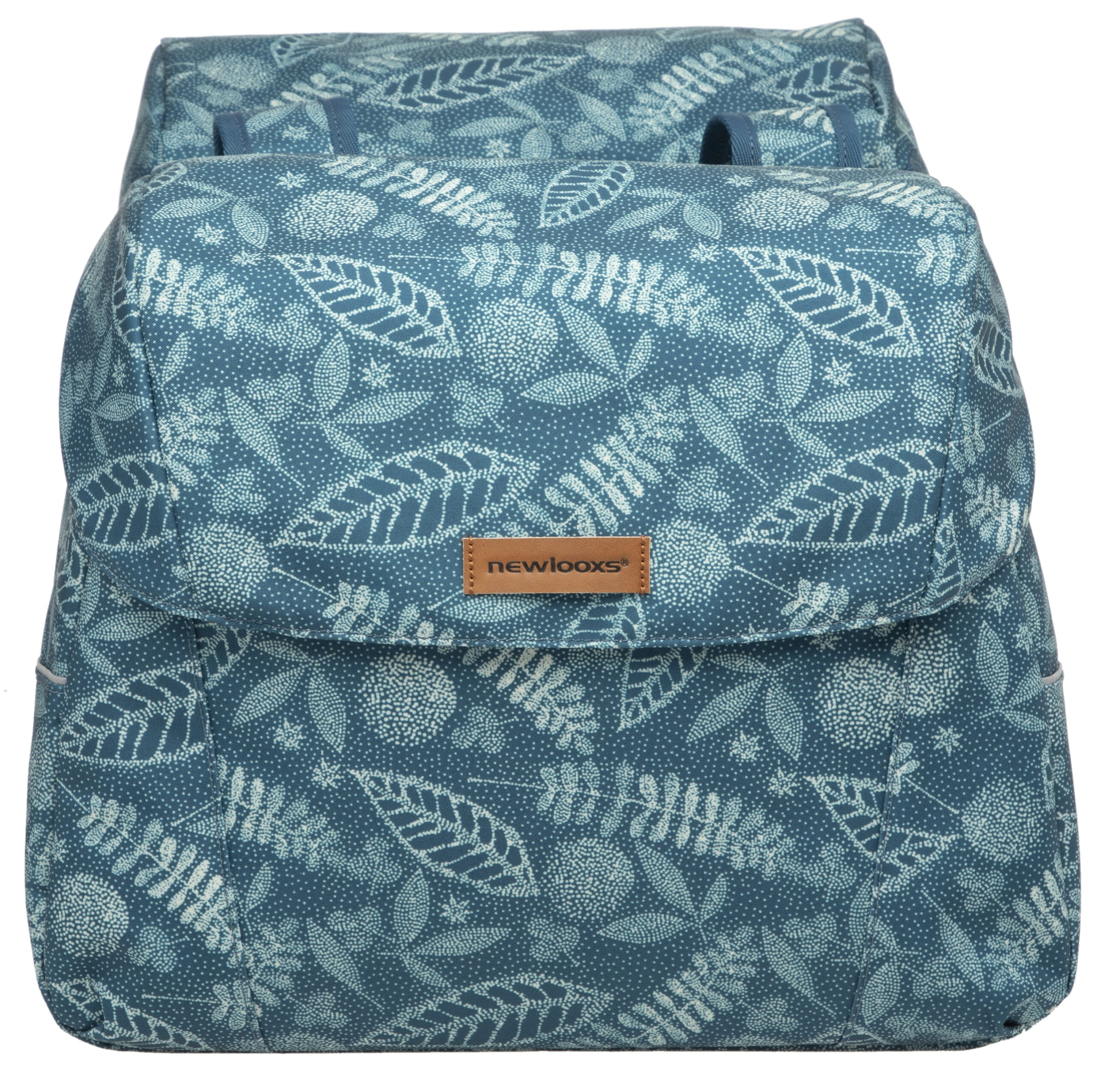 Dubbele fietstas New Looxs Joli Forest 37 liter 38 x 18 x 30 cm (2x) - blauw - Afbeelding 2