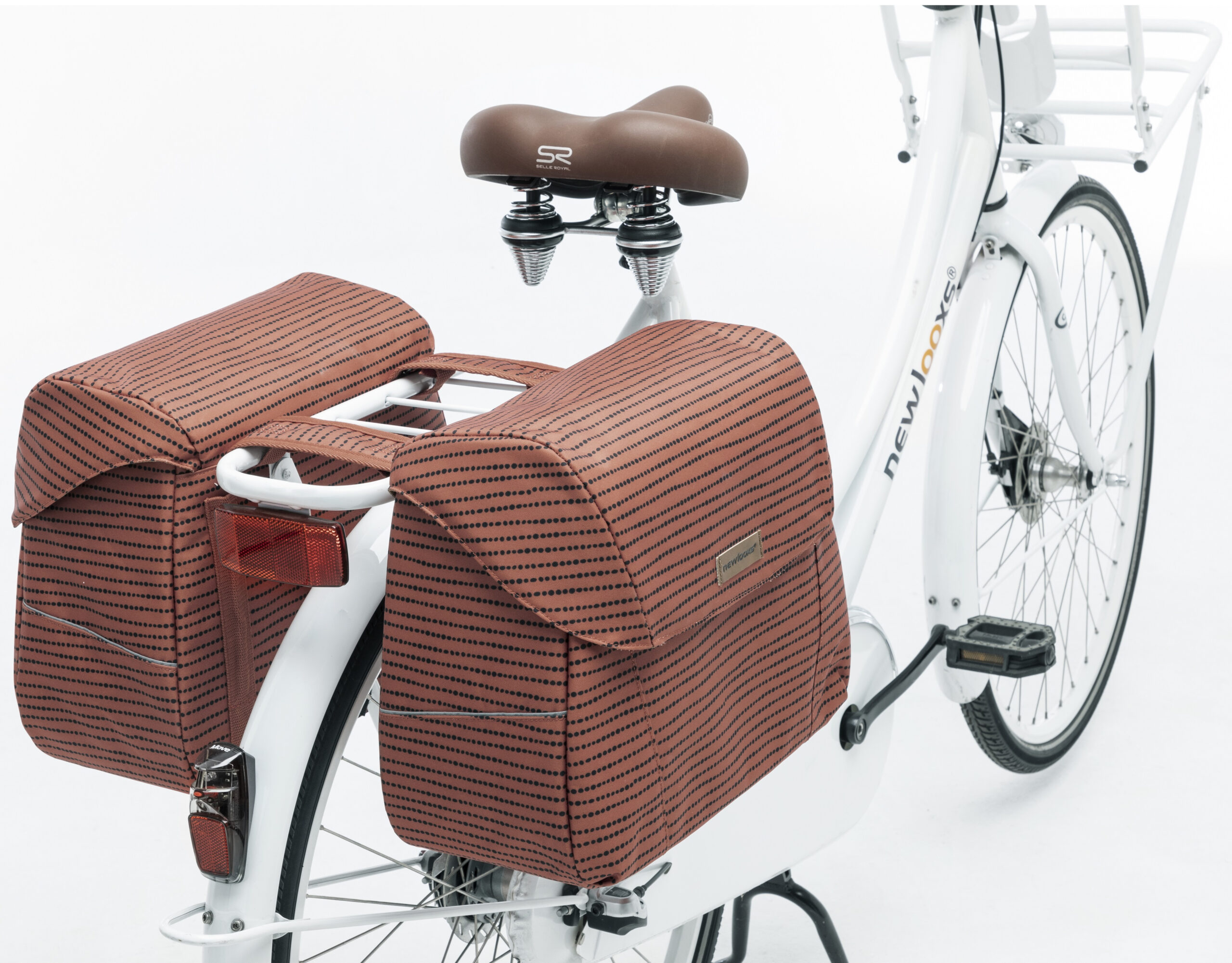 Dubbele fietstas New Looxs Joli Nomi 37 liter 38 x 30 x 18 cm (2x) - red - Afbeelding 2