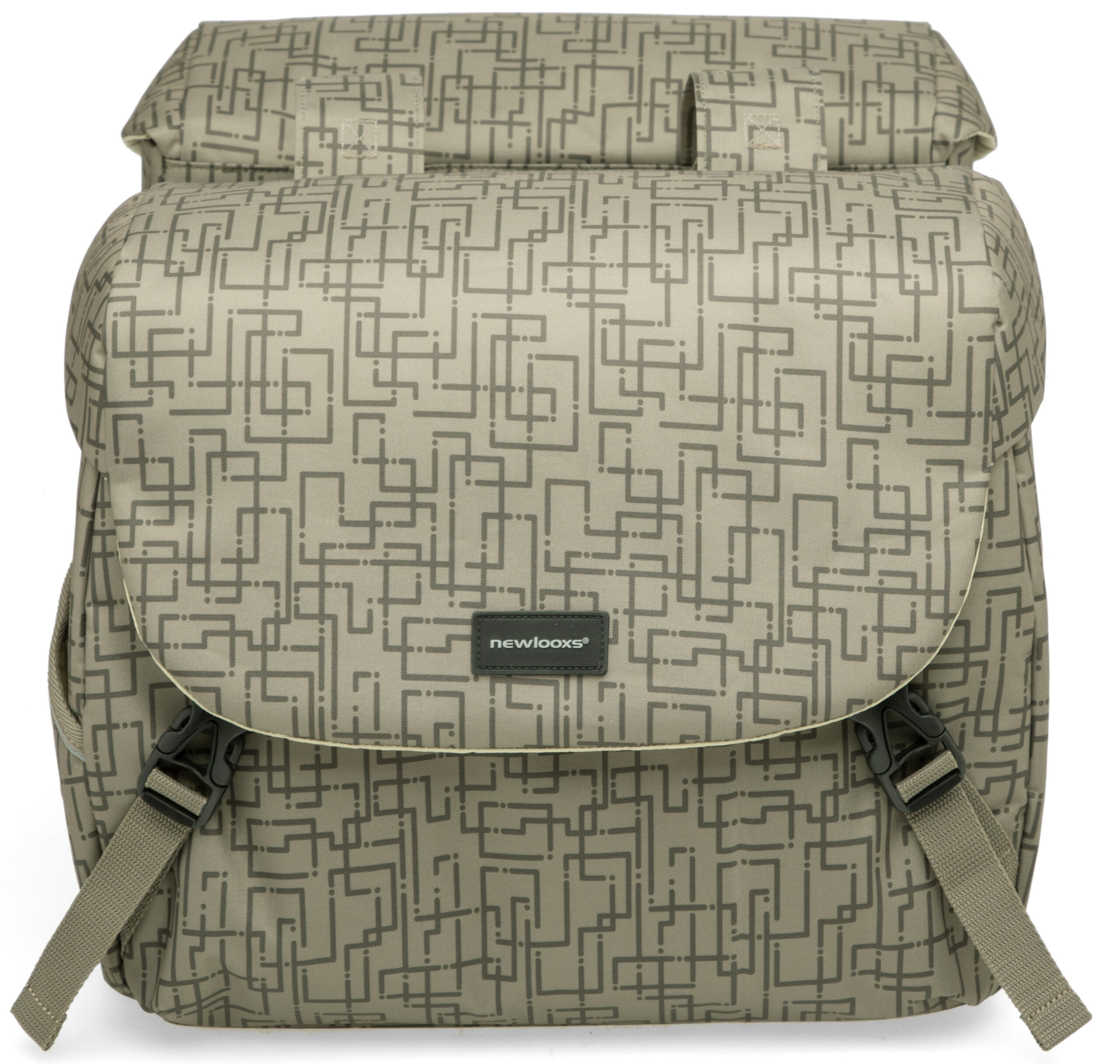 Dubbele fietstas New Looxs Mondi Joy Double MIK 38 liter 37 x 16 x 32 cm (2x) - ivy walnut - Afbeelding 4